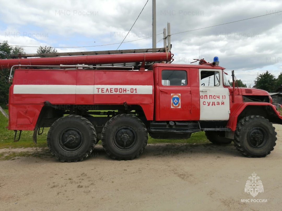 Пожар в Чухломском районе п. Судай